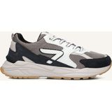 HUB - Grid M37 - Sneaker - Almond Brown Off White Navy