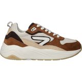 HUB - GLIDE - Sneakers - Licht Beige/Off White/Cognac