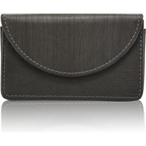 Visitekaarthouder / Business Card Holder - Houtpatroon Zwart
