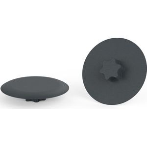 10 stuks - T15 / TX15 - Premium Afdekdopjes voor Torx schroeven - Antracietgrijs RAL 7016