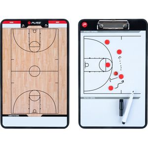 Pure2Improve - Tactiekbord / Coachbord - Basketbal - wit/zwart