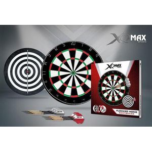 XQ MAX Dartbord - 2cm dik - met 2 sets stalen darts