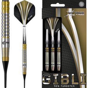 XQMax Dartpijlen Gibli 90% Softtip 18 Gr Zilver/goud/zwart