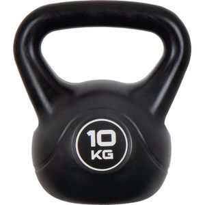 Pure2Improve Kettlebell - Fitness - Kettlebells - Gewichten - 10kg - Zwart PVC