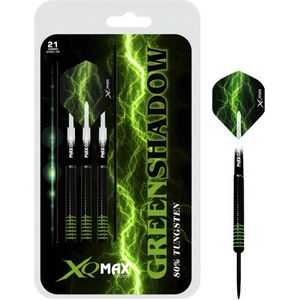 XQMax - Green Shadow - darts - 21 gram - dartpijlen - 80% tungsten - steeltip - Greenshadow
