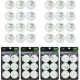 XQMax bal voor tafeltennis 3 gwiazdki 12 stuks wit