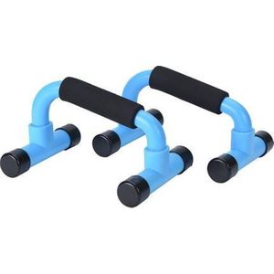 XQ Max Opdruksteunen Set - 2 Stuks Blauw - Trainen Vanuit huis Gym - Fitness Borst Chest