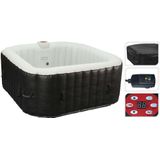 Opblaasbaar Bubbelbad/ Jacuzzi - voor 2-4 Personen - 1200W - 145x65cm