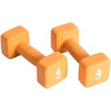 Pure2Improve Neopreen Dumbell set 2x4 kg