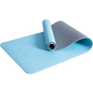 yogamat 173 x 58 cm elastomeer/rubber blauw