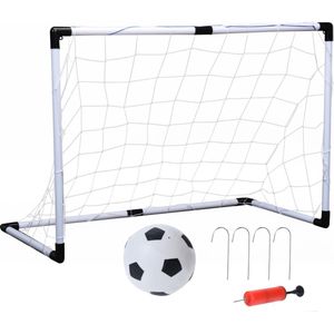 XQmax voetbalgoal/voetbaldoel met bal en pomp - 90 x 60 cm