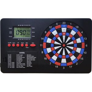 KOTO - Pro Dart Scoreboard, Spellen, Scorebord Incl. 32 Spellen, Score Indicator & Montage materiaal, Voor 8 Spelers, Batterij Aangedreven, Elektronisch Scorebord