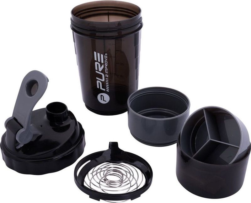 Pure2Improve - Shaker - Grijs - 500 ML
