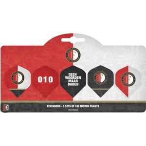 Feyenoord Dart Flights - Multipack - 5 Sets - 15 Stuks - Darts Flights - Cadeau