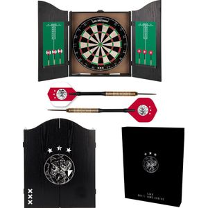 Ajax Dartkabinet - Home Darts Centre - Dartbord met 6 dartpijlen - Dart Flights - Dart Shafts - Darts - Cadeau