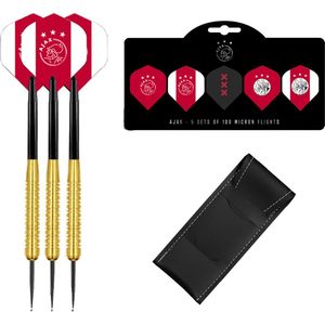 Ajax Dartpijlen - Gold - 23 gram - Multipack 5 Sets Dart Flights - Dart Shafts - Darts - Cadeau