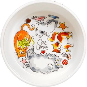 Blond amsterdam voerbak cat love (15,5 CM)