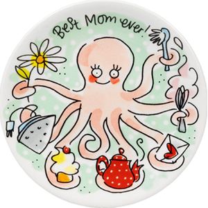 Blond Amsterdam petit four bord Moederdag octopus multi D 12 cm