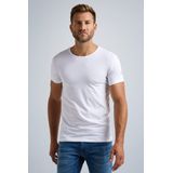 PME Legend - Basic T-shirt 2-Pack O-Hals Wit - Heren - Slim-fit