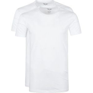 PME Legend - Basic T-shirt 2-Pack O-Hals Wit - Heren - Slim-fit