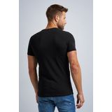 PME Legend Basic T shirt 2 Pack O Hals Zwart Heren Slim fit
