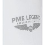 PME Legend Basic T shirt 2 Pack V Hals Wit Heren Slim fit