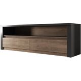 Meubella - TV Meubel Monaco - Eiken - Grijs - 130 cm