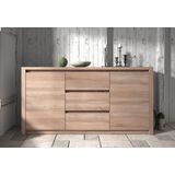 Meubella - Dressoir Monaco - Truffel Eiken - 140 cm