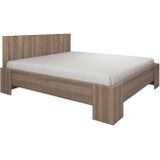 Meubella - Tweepersoonsbed Monaco - Truffel eiken - 160x200 cm