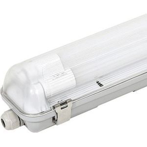TL led verlichting met Armatuur 120cm | Plafondlamp | Werklamp | 30W | 3600 Lumen | 6000k | IP65 | incl. 2x LED TL
