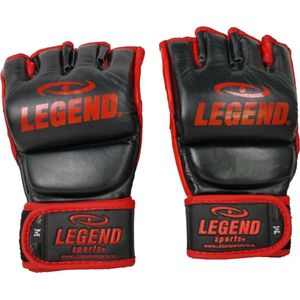 Legend Sports Bokszak / mma handschoenen heren/dames zwart-rood leer