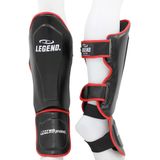 Legend Sports Kickboks scheenbeschermers legend best heren/dames zwart- pu