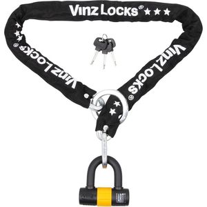 VINZ Kungur ART 3 Kettingslot 100 cm / Fietsslot / Scooterslot / Motorslot / Schijfremslot