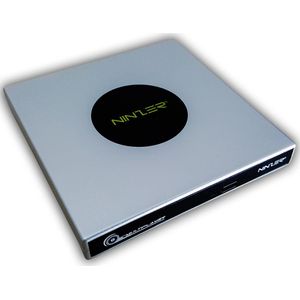 Ninzer Externe USB DVD/CD Brander en Speler - Laptop en Desktop - Windows, Mac, Linux - DVD RW en CD RW - Draagbaar - Snelle Brandcapaciteit - Zilver