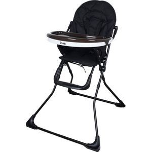 Ding Nemo Kinderstoel - Zwart - Kinderstoel met Tafelblad en Veiligheidsriempje