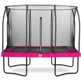 Salta Trampoline - Comfort Edition - rechteckig - 214 x 305cm - 7x10ft - Schutzrand pink