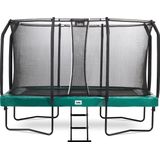 Salta First Class - Trampoline met veiligheidsnet en ladder - 366 x 214 cm - Groen