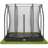 Salta Comfort Edition Ground - inground trampoline met veiligheidsnet - 214 x 153 cm - Zwart