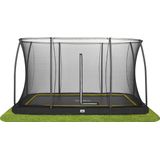 Salta Comfort Edition Ground - inground trampoline met veiligheidsnet - 366 x 244 cm - Zwart