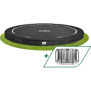 Salta Premium Ground - Inground trampoline met veiligheidsnet - ø 396 cm - Zwart
