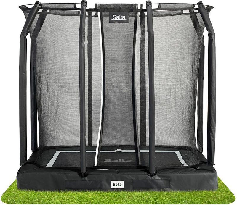 SALTA Premium Ground Trampolin ca. 214x153 cm - Rechteckig Schwarz - versch. Ausführungen