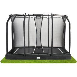 Salta Premium Ground - Inground trampoline met veiligheidsnet - 305 x 214 cm - Zwart