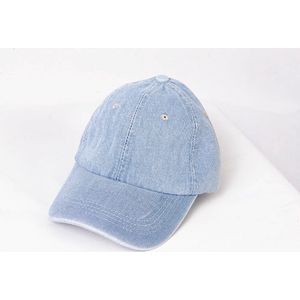 Jeans cap- Baseball petten- Unisex- Denim- Verstelbare riemsluiting- Klep- Licht blauw