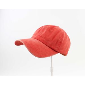 Jeans cap - Unisex Baseball Cap - Denim 100% katoen - verstelbare riemsluiting - Oud oranje