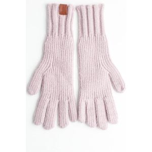 Auxane handschoenen- Accessories Junkie Amsterdam- Dames handschoenen- Winter- Warme handen- Synthetisch- Leren label- Lila