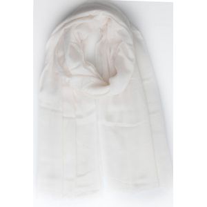 Ishele's scarf- Accessories Junkie Amsterdam- Dames sjaal- Lente- Katoen- Effen sjaal- Omslagdoek- Cadeau- Lang- Off white