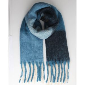 Sabrina scarf- Accessories Junkie Amsterdam- Geweven- Geblokt- Dames- Viscose sjaal- Lang- Winter- Multi kleur- Bauw