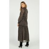 Aaiko - Felma - Cocktailjurk - Zwart - 100% Polyester