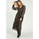 Aaiko - Felma - Cocktailjurk - Zwart - 100% Polyester