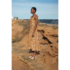 Aaiko - Clairy - Maxi-jurk - Apricot